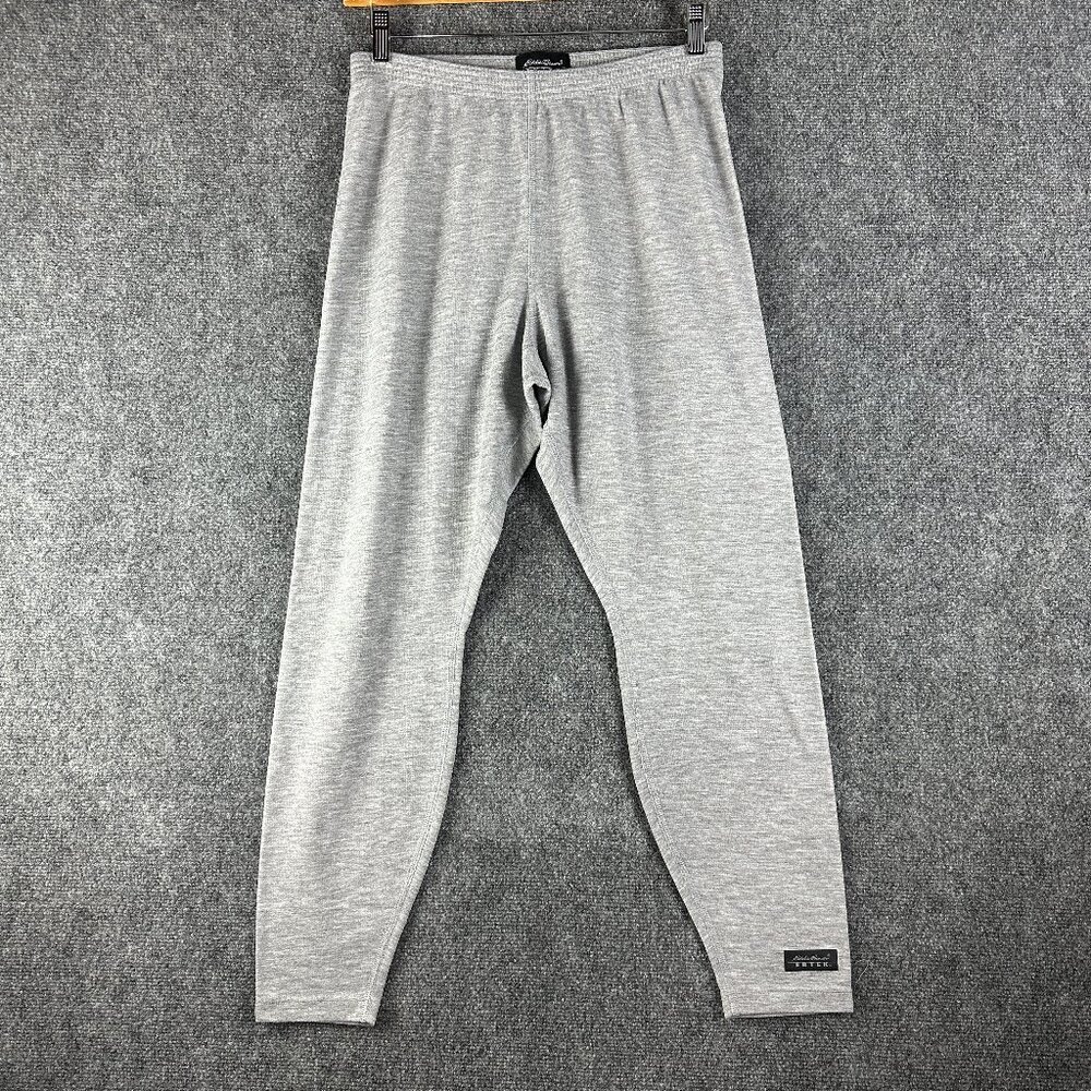 Eddie Bauer Sweatpants Womens Large EBTEK Gray Elastic Waist Pull On Pants